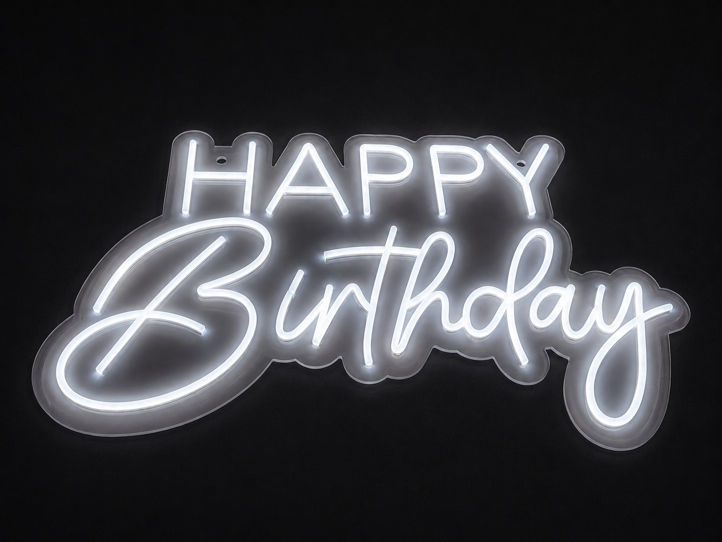 Letrero neón led Happy B 70x40cm