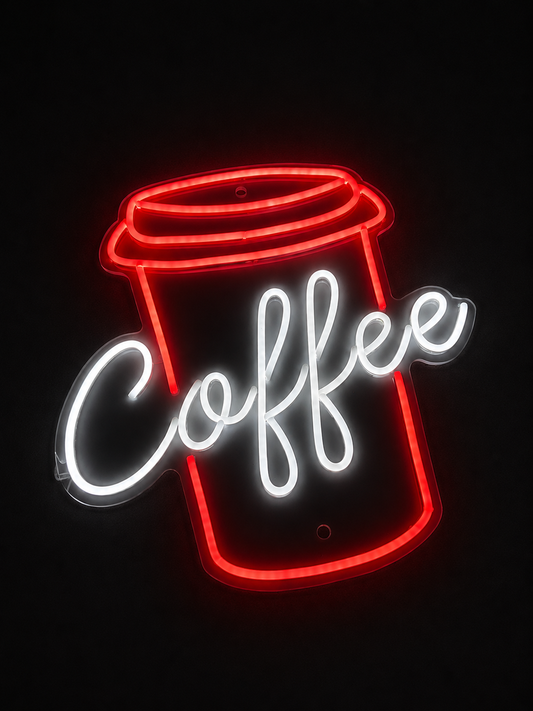 Letrero neón led COFFEE 50X45CM